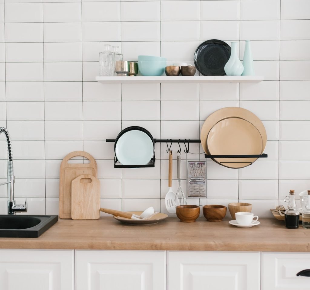kitchen-utensils-and-utensils-in-the-bright-white-wooden-kitchen-1